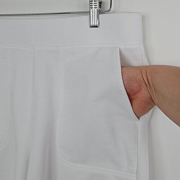 Lands' End Serious Sweats French Terry Knit in White | Women's Small 6-8 - Picture 4 of 13